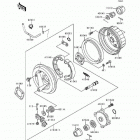Bayou 300 4X4 (KLF300-C2) Задняя ступица колеса