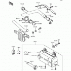 Bayou 300 4X4 (KLF300-C2) Глушитель