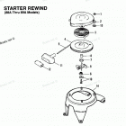 H005201PD Starter Rewiind (88a Thru 89a Models)