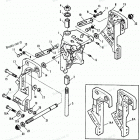H040412PD Swivel Bracket-stern Brackets Power Trim Models