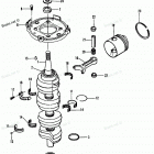 H120422PX Коленвал и поршни