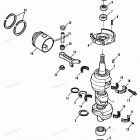 H090412NE Коленвал и поршни