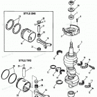 H0708A92A Коленвал и поршни