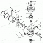 H0408E92F Коленвал и поршни