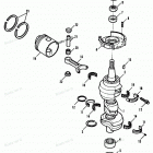 H0908A92A Коленвал и поршни