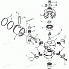 H0507X92C Коленвал и поршни