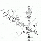 H0507X91C Коленвал и поршни