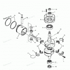 H0507F91A Коленвал и поршни