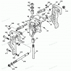 H0508F91C Swivel Bracket And Stern Brackets Power Trim Model...
