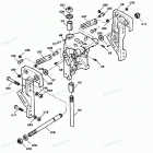 H0507F91C Swivel Bracket And Stern Brackets Power Trim Model...