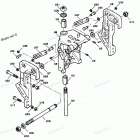 H0508E91C Swivel Bracket And Stern Brackets Power Trim Model...