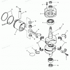 H0508F91B Коленвал и поршни