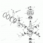 H0508F91C Коленвал и поршни