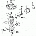 H1208P91H Коленвал и поршни