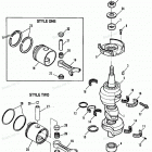 H0708G91C Коленвал и поршни