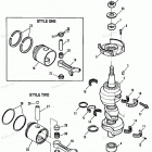 H0708A91C Коленвал и поршни