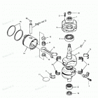 H0508E91A Коленвал и поршни