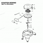 H0053E91D Starter Rewiind (88a Thru 89a Models)