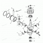 H0508F91A Коленвал и поршни