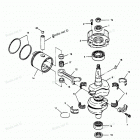 H0507Y90C Коленвал и поршни