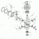 H0507G90A Коленвал и поршни