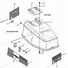 H0358G90C Engine Cover Bayliner Models