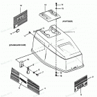 H0352F90C Engine Cover Bayliner Models