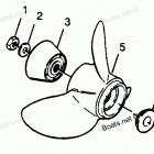 H0906A90A Straight Hub Props Models 906a90a, 906f90a, 906x90...
