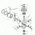 H0507Y90D Коленвал и поршни