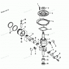 H0093F90A Crankshaft And Piston (88a-92b & Ser. # E000001 Th...