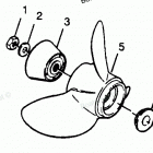 H0906X90A Straight Hub Props Models 906a90a, 906f90a, 906x90...