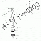 H0053F90A Crankshaft And Piston (88b Thru 92b)