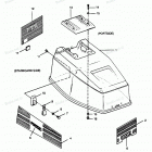 H0354F90C Engine Cover Bayliner Models