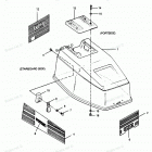 H0508F90B Engine Cover Spectrum & Bayliner Models
