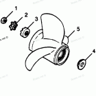 H090LD90C Flared Hub Props