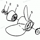 H0906G90A Straight Hub Props Models 906a90a, 906f90a, 906x90...
