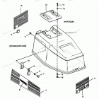 H0358F90C Engine Cover Bayliner Models