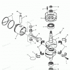 H0507G90B Коленвал и поршни