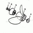 H1251A89B Straight Hub Props