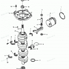 H1258A89A Коленвал и поршни