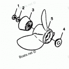 H1258F89C Straight Hub Props