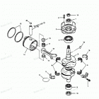 H0507A89C Коленвал и поршни