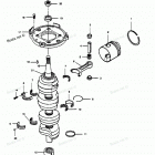H1251K89B Коленвал и поршни