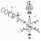 H0507K89B Коленвал и поршни