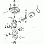 H1258W89C Коленвал и поршни