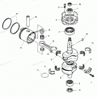 H0507I89B Коленвал и поршни