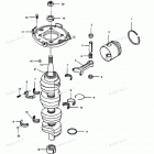 H1258H89C Коленвал и поршни