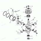 H0508F89C Коленвал и поршни