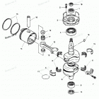 H0507H89B Коленвал и поршни