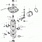 H1251A89B Коленвал и поршни